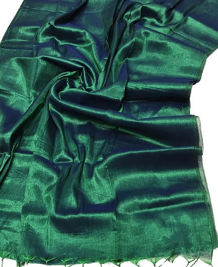 Everyday Wear Tissue Cotton Saree with B...