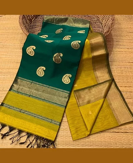 Handloom Maheshwari Saree with Tradition...