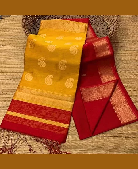 Handloom Maheshwari Saree with Classic W...