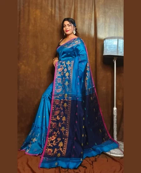 Handloom Cotton Silk Saree Derpari Style...