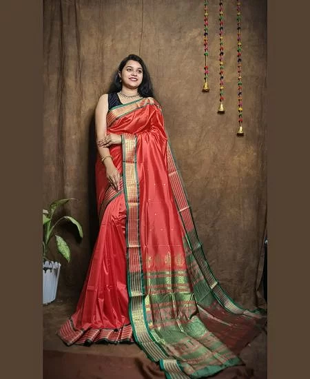 Bomkai Silk Saree Traditional Weave Eleg...