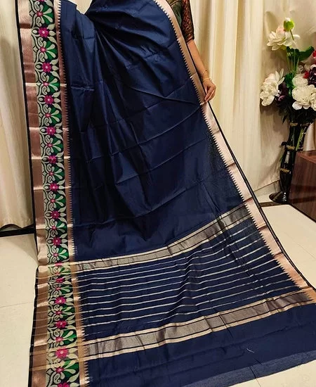 Traditional Monipuri Silk Saree with Ele...