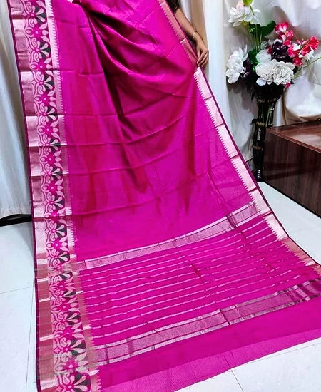 Premium Monipuri Silk Saree with Running...