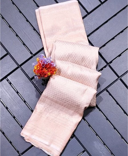 Brocade Bangalore Silk Saree with Elegan...