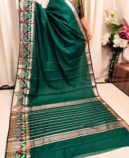 Traditional Monipuri Silk Saree with Sof...