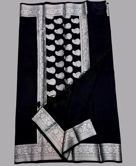 Premium Warm Silk Saree with Zari Weaving & Blouse