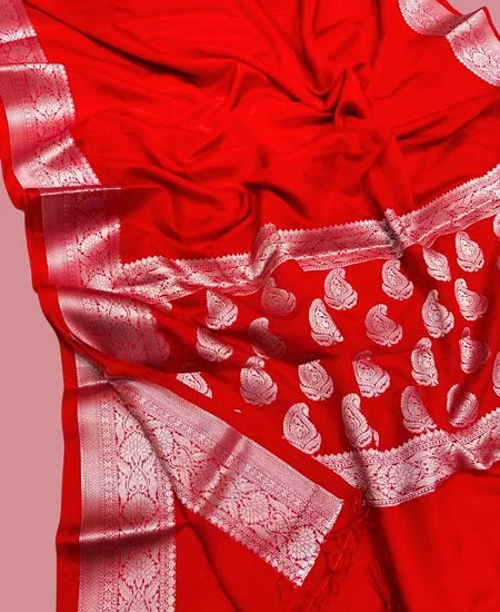 Warm Silk Saree with Full Zari Weaving &...