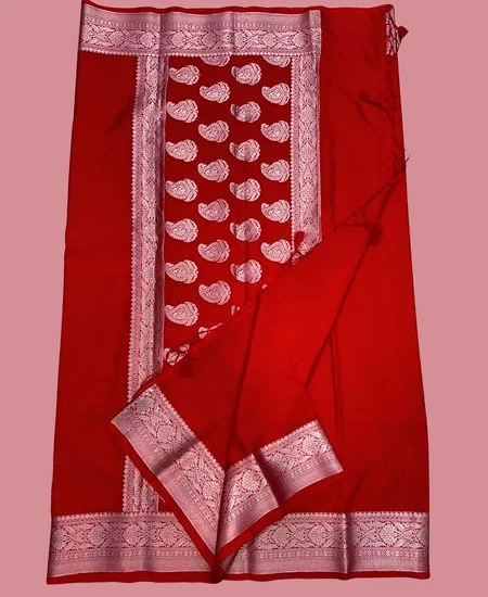 Warm Silk Saree with Full Zari Weaving & Running Blouse
