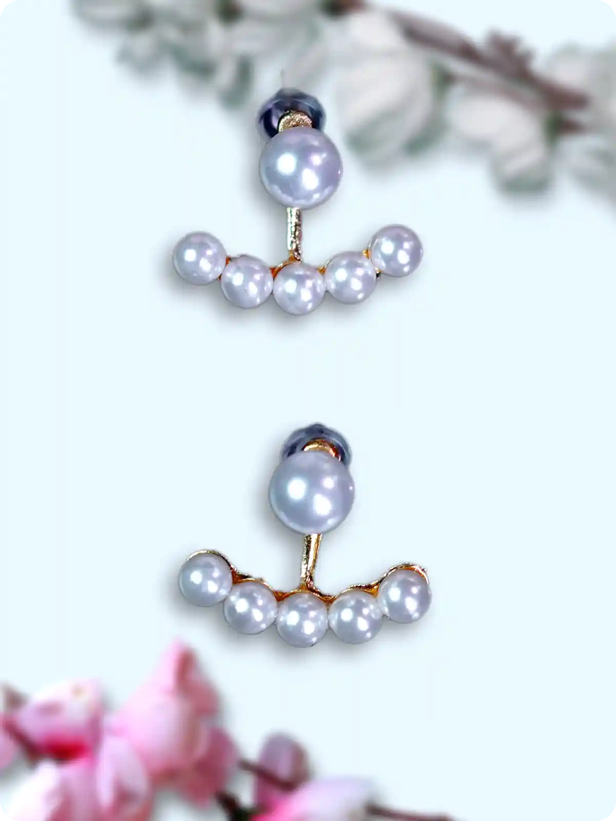 Stunning: White Pearl Drop Earrings