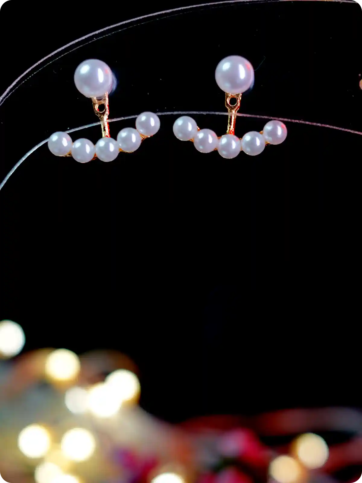 Stunning: White Pearl Drop Earrings