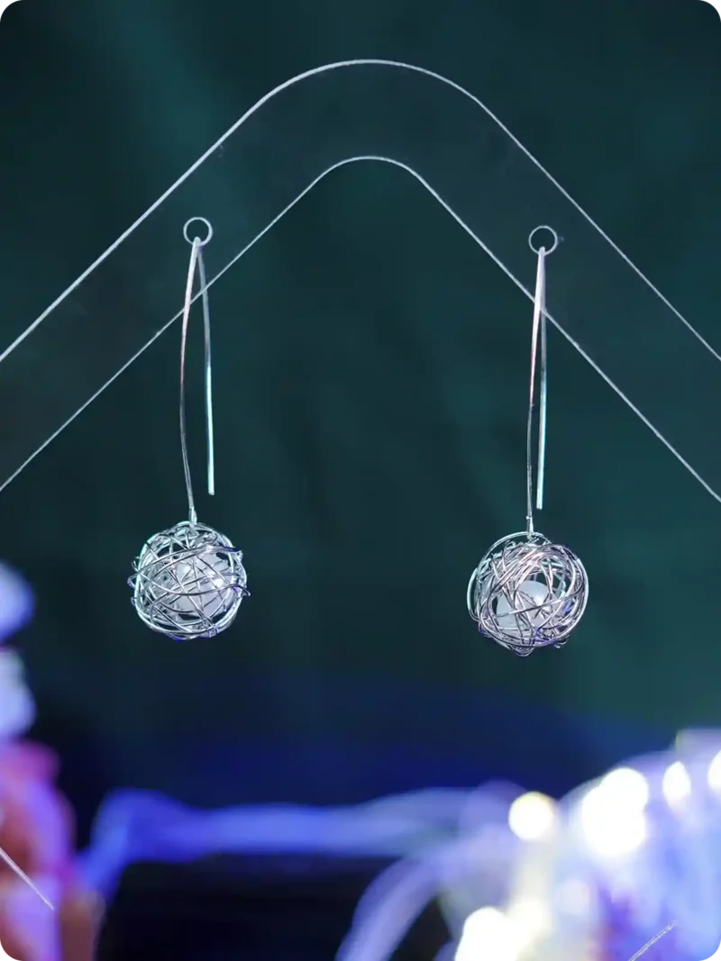 Silver Color Plated Pearl Korean Fancy L...