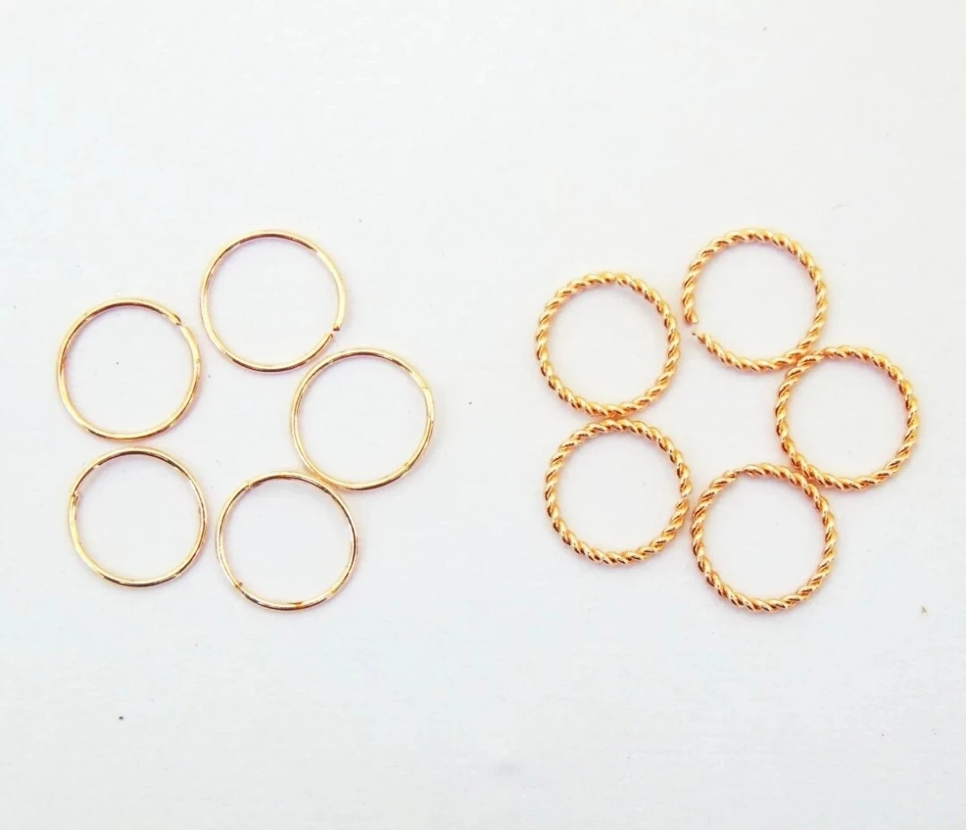 GIRLS Nose RING 7 STONE DOUBLE Diamond Nose pin For Women and Girl