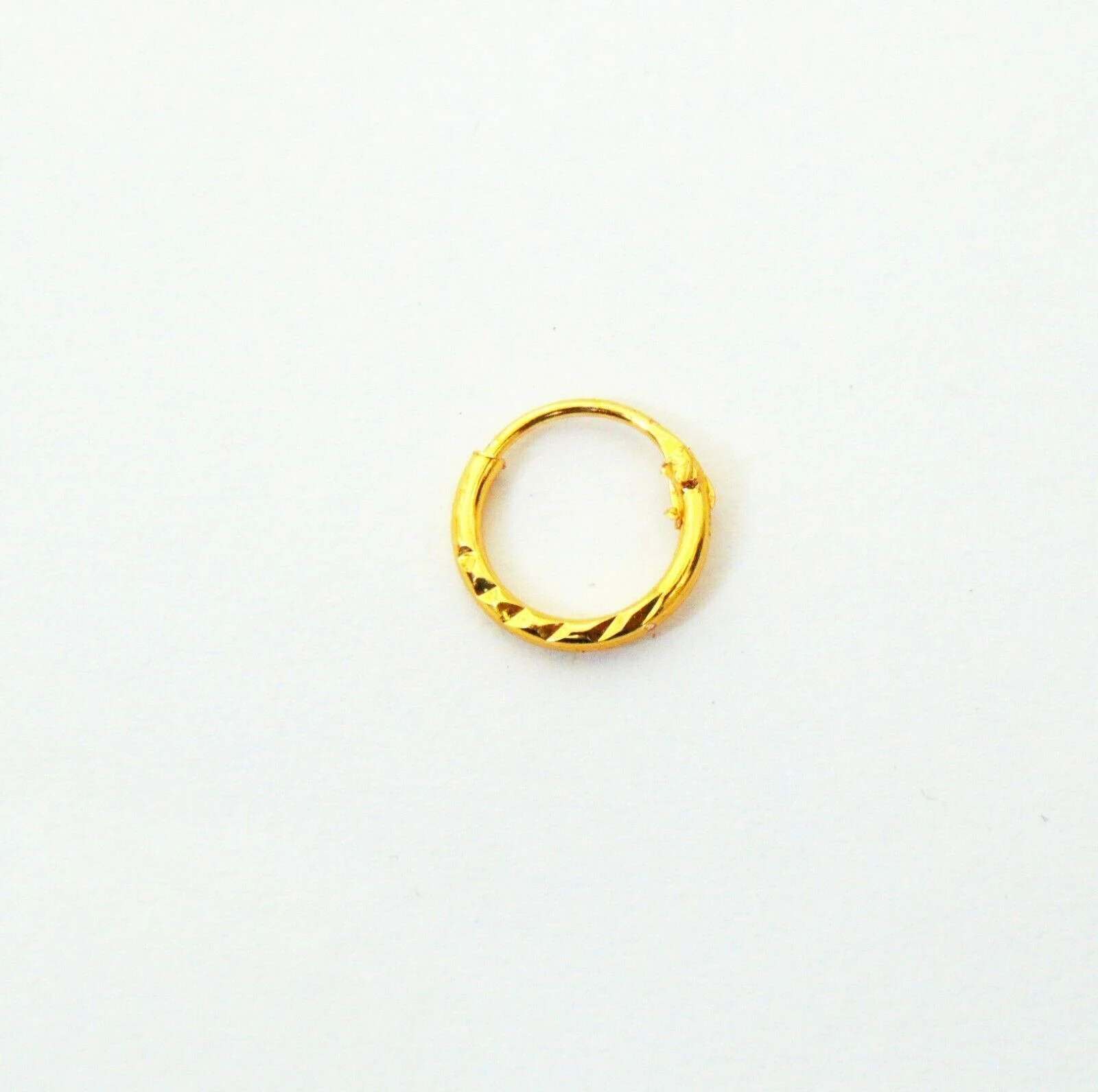 Brass Nose Ring with Lock – Pack of 1