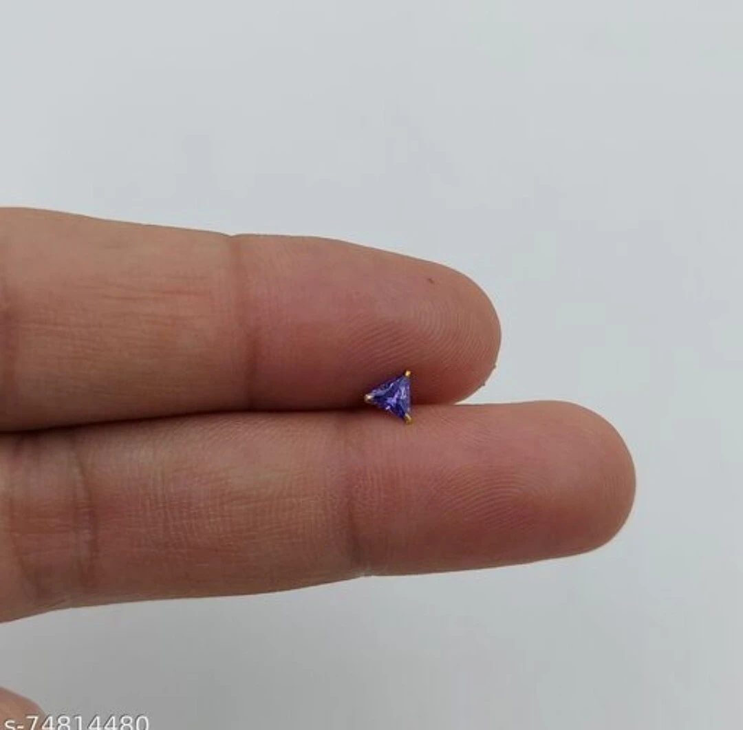 Beautiful Gold Plated Nose Pin CRYTAL ST...