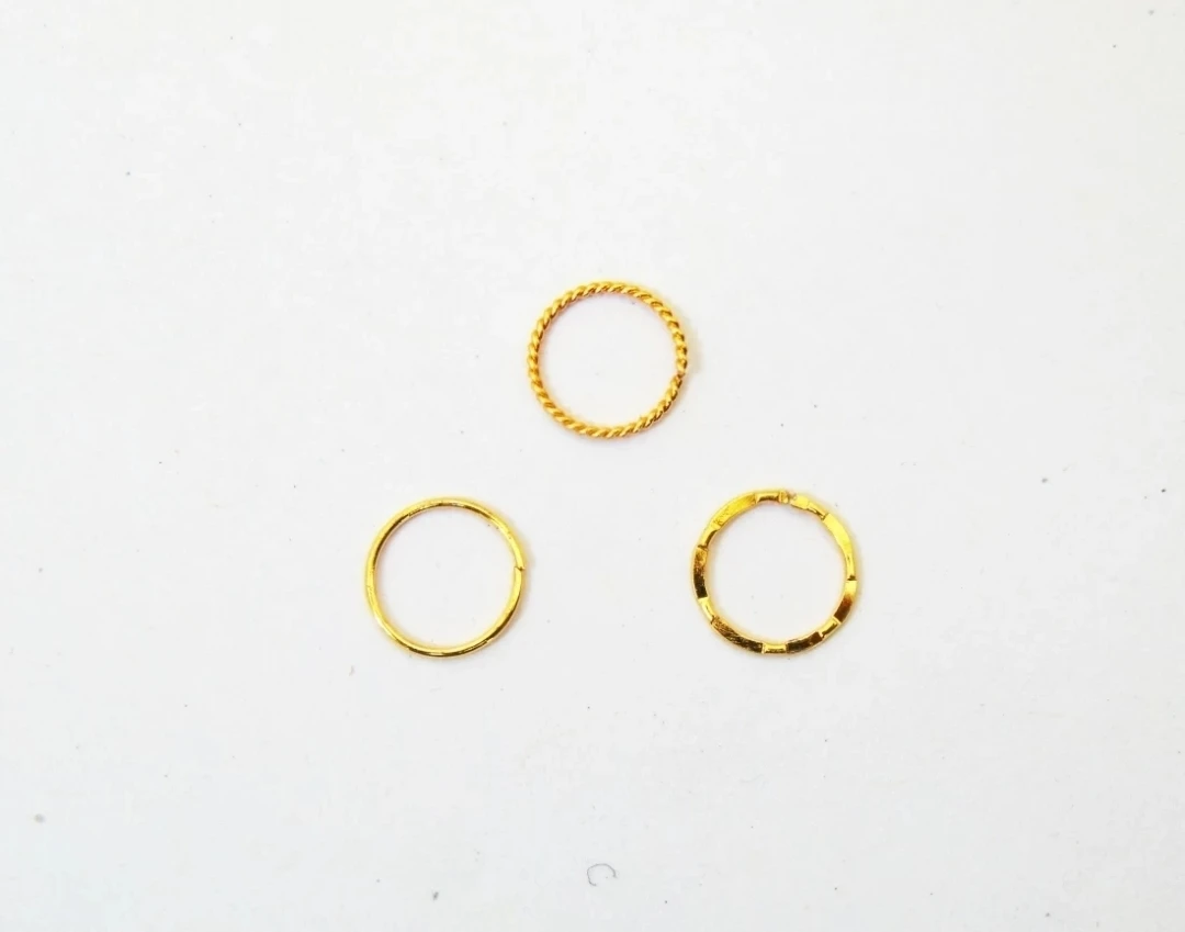 GIRLS Nose RING  DOUBLE Diamond Nose pin...