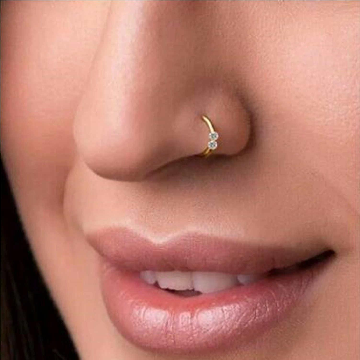Designer Nugget Nose Ring