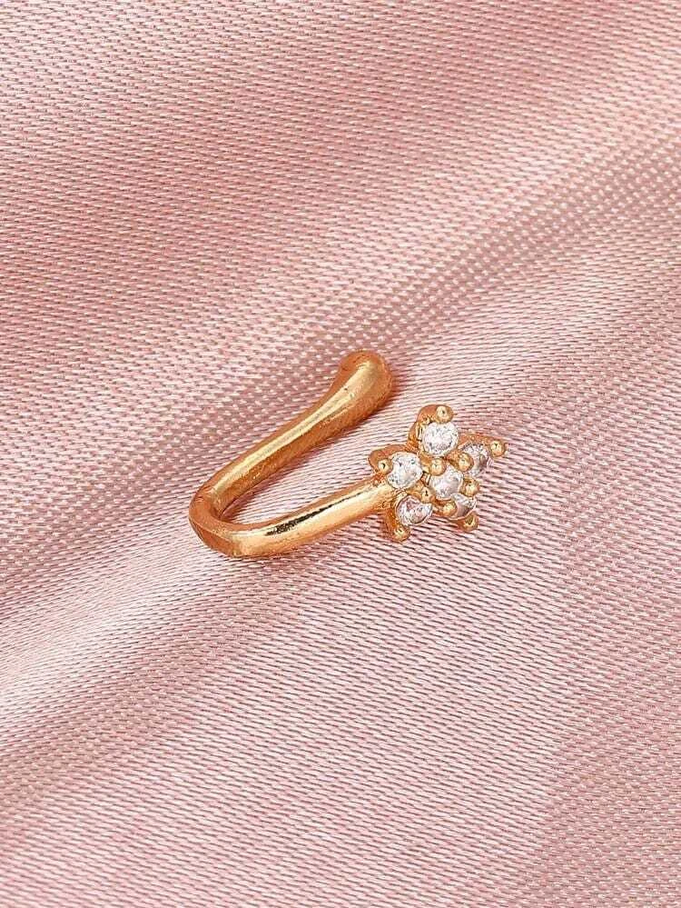 Nose ring for girls flower design simple...