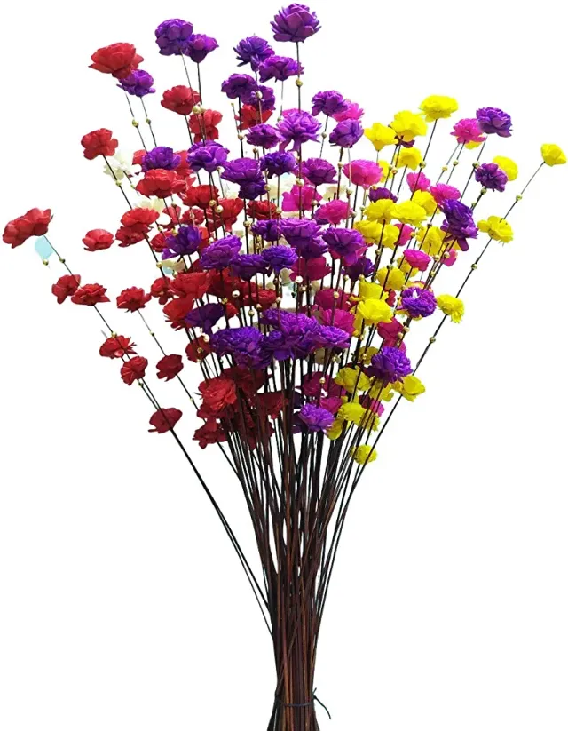 Artificial Dry Flowers Multiple Branch Home Decor