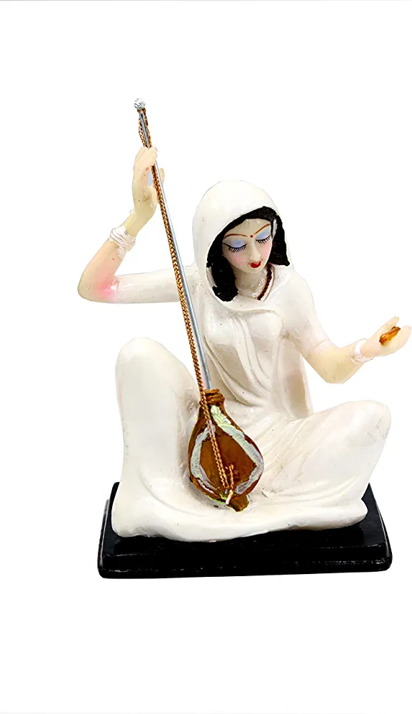 Clay Handicrafts Mira Bai Traditional De...