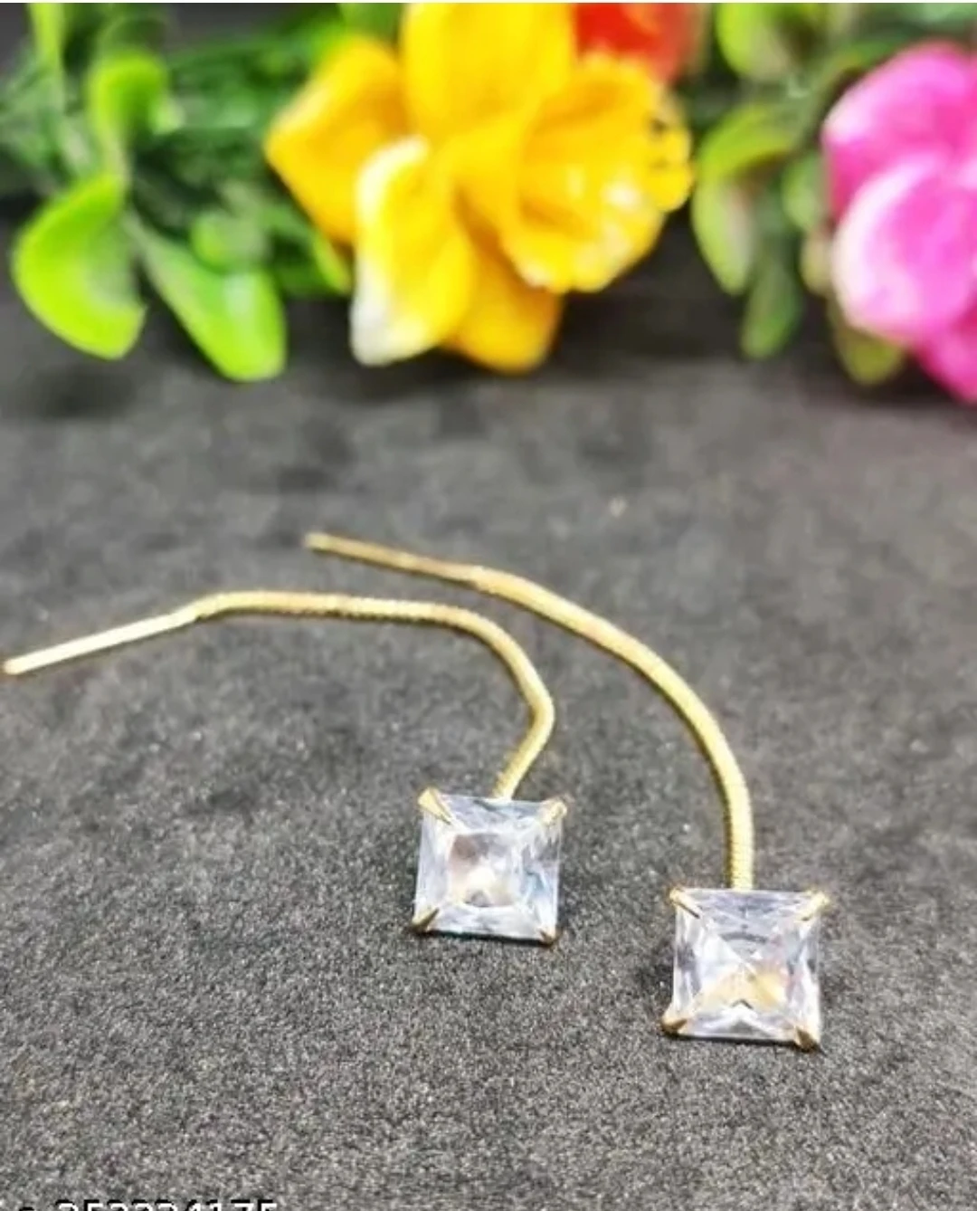 Beautiful, Fancy EarRing (Sui Dhaga CHAKORE WHITE) Indian Fancy Casual daily use