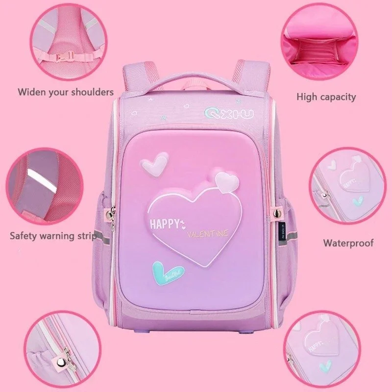 3D Cartoon School Bag for Kids Lightweight Water Resistant