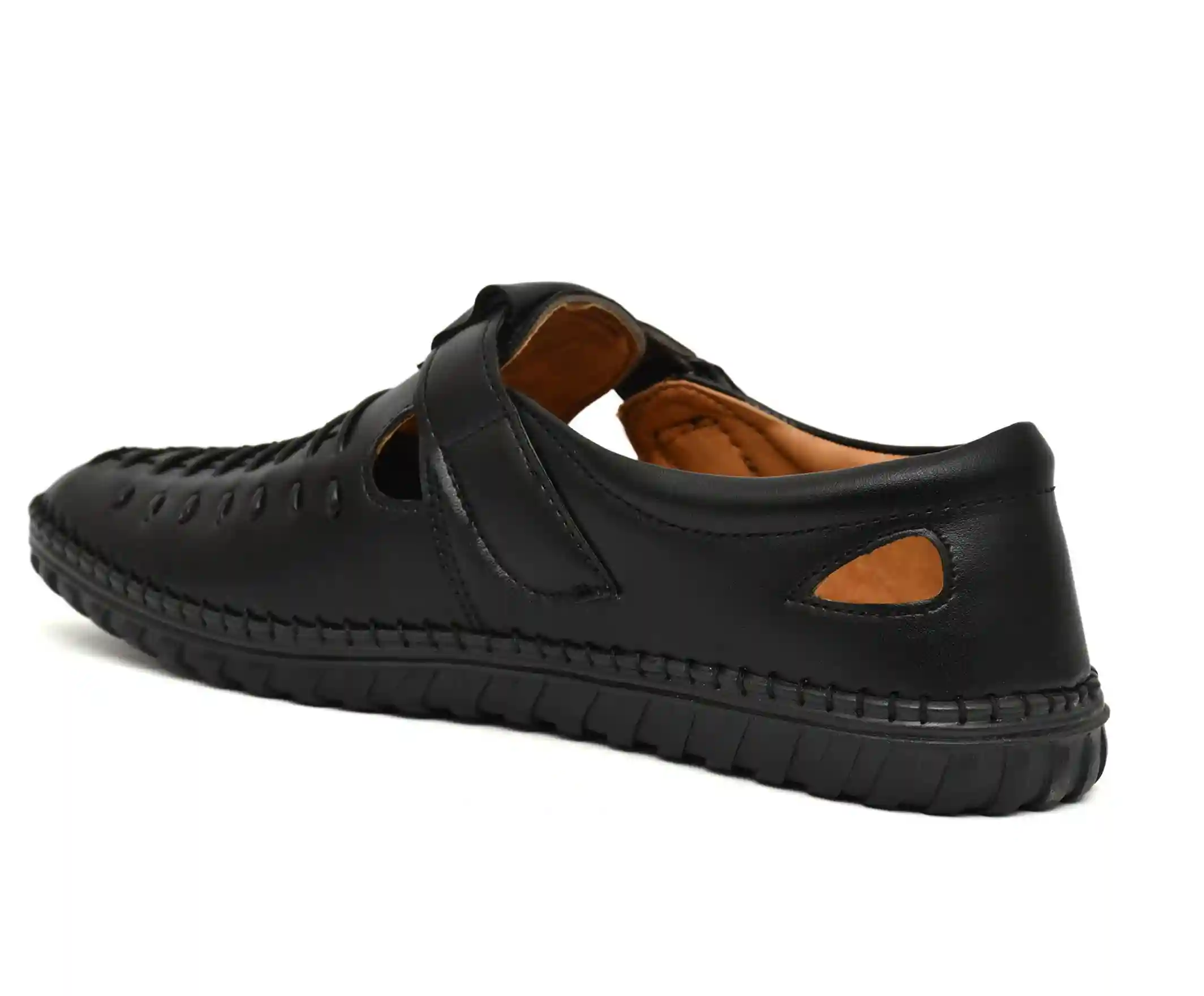 Latest Fabulous Men Sandals|Roman Sandals/Outdoor Sandal For Men's & Boys-101-Sandal-BLK