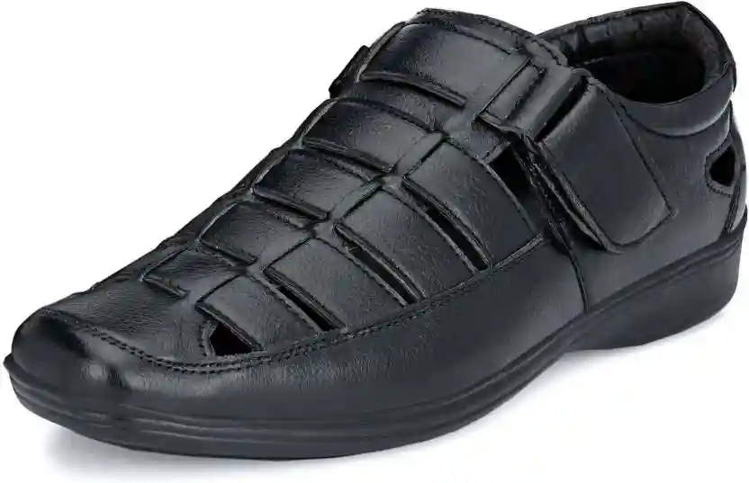 Latest Fabulous Men Sandals|Roman Sandals/Outdoor Sandal For Men's & Boys-102-Sandal-BLK