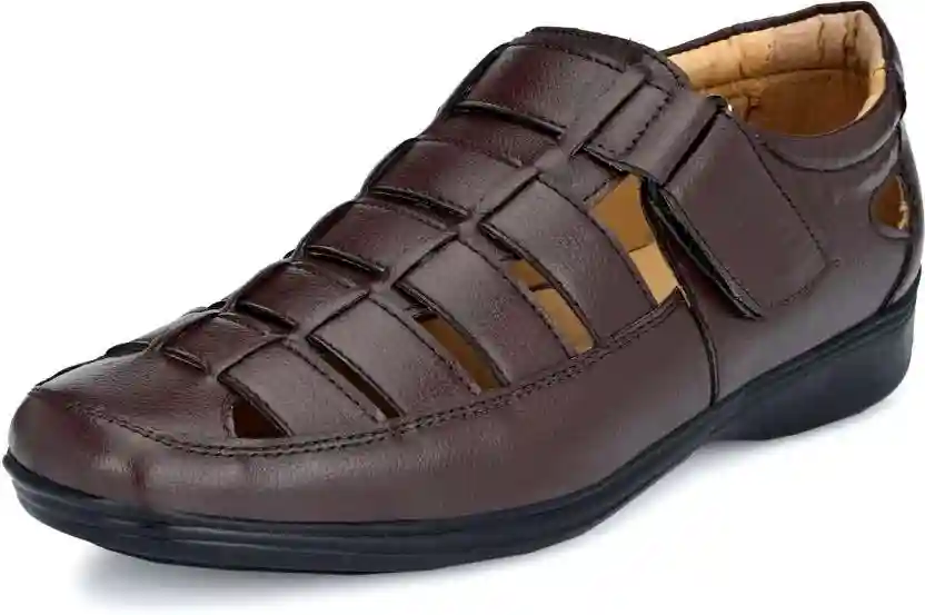 Latest Fabulous Men Sandals|Roman Sandals/Outdoor Sandal For Men's & Boys-103-Sandal-BRN