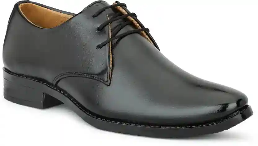 Latest Trendy Men Formal Shoes |Black Derby Shoes| Office Shoes For Men's & Boys - Black