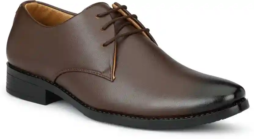 Latest Trendy Men Formal Shoes| Brown Derby Shoes| Office Shoes For Men's & Boys - Brown
