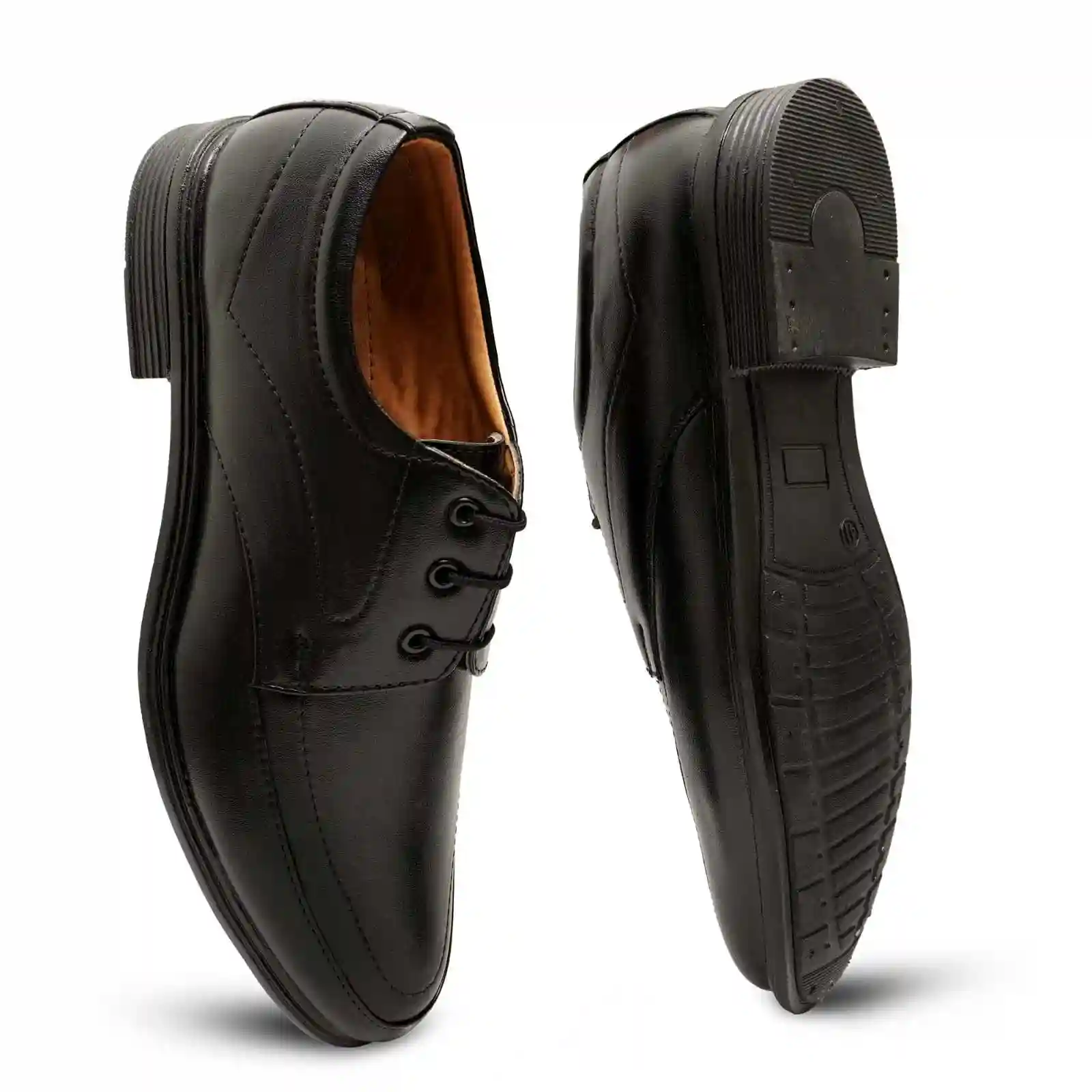 Latest Stylish Men Formal Shoes|Black Derby Shoes|Office Shoes For Men's & Boys - Black