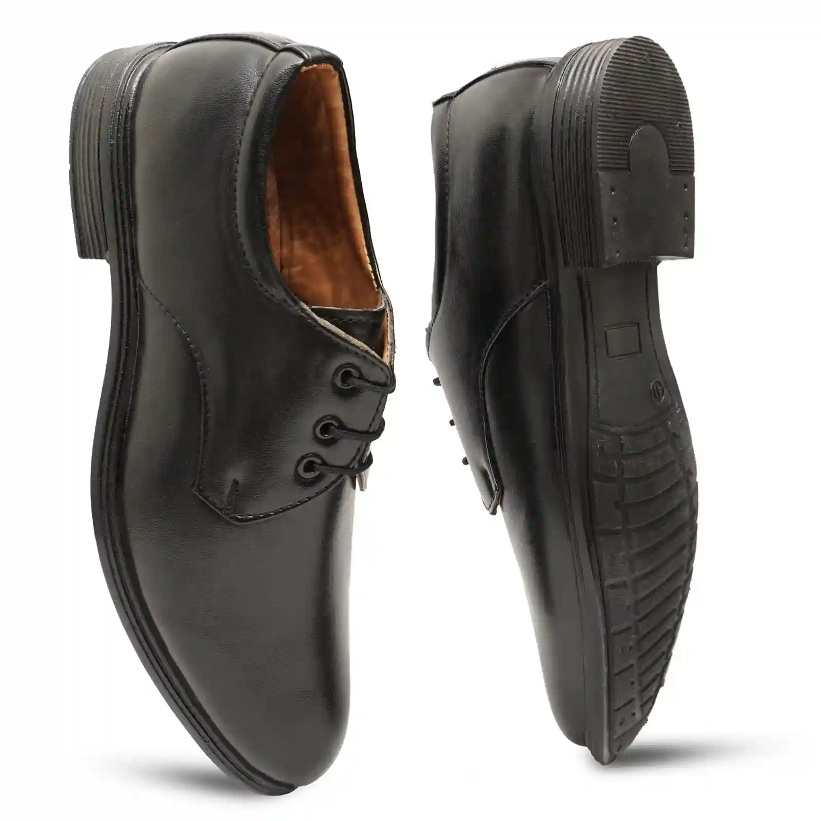 Latest Stylish Men Formal Shoes|Black Derby Shoes|Office Shoes For Men's & Boys - Black