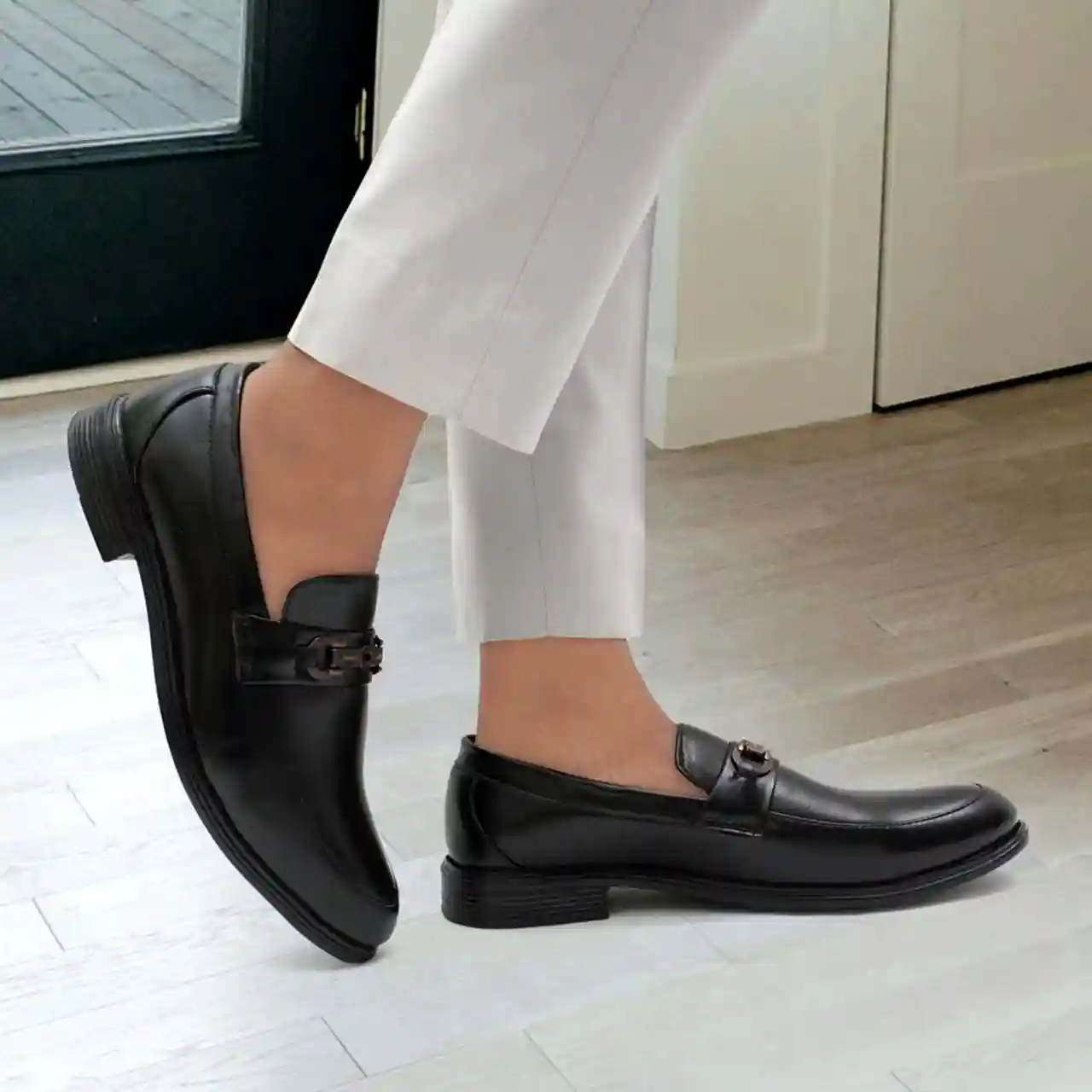 Latest Trendy Men Formal Shoes|Black Moc...