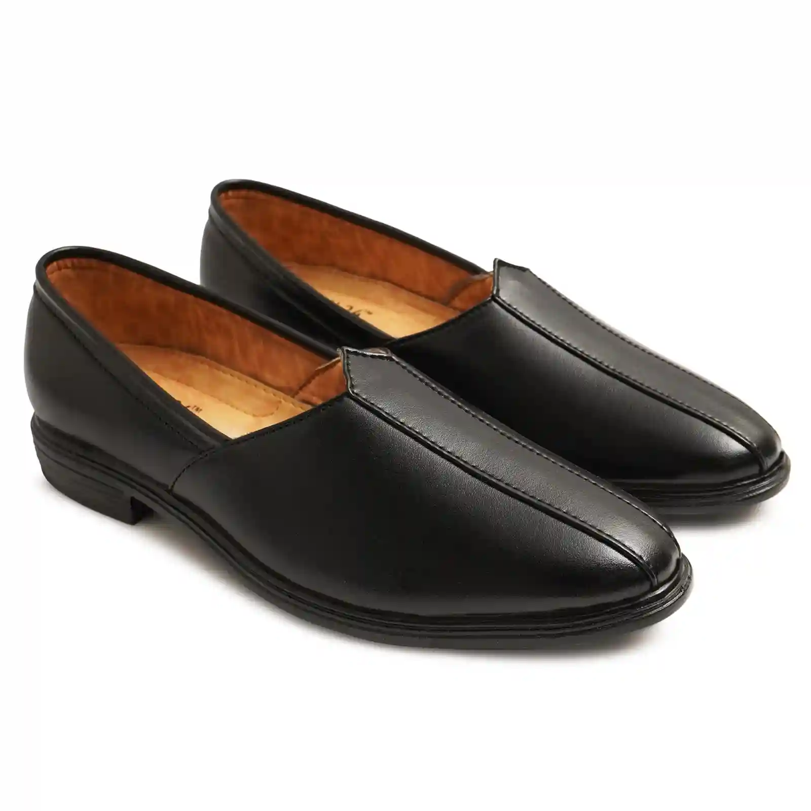 Latest Stylish Men Nagra Shoes|Nagra Juttis/Rajsthani Juttis For Men's & Boys-MOC-NAGRA-BLK