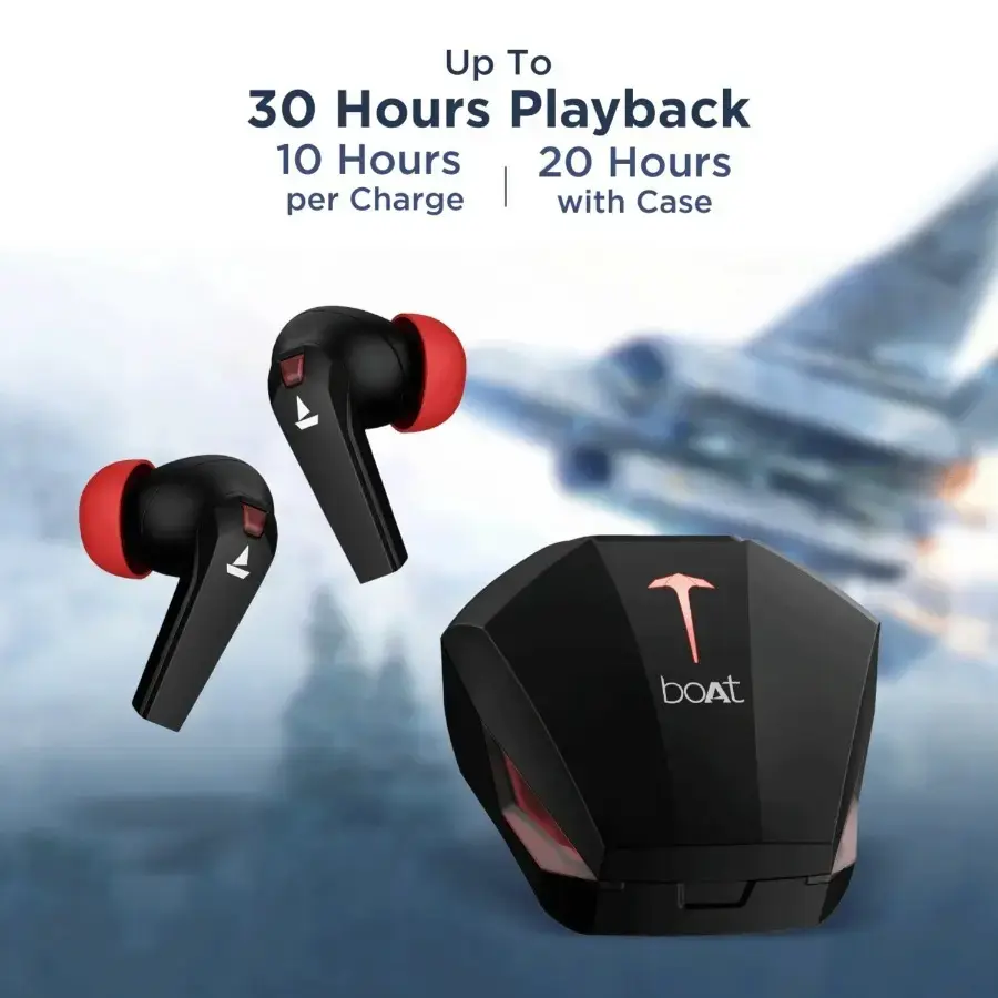 boAt Airdopes 192 Gaming Earbuds with 13mm Drivers, BEAST™ Mode, ENx™ Technology, LED lights, 30 hours of nonstop playback