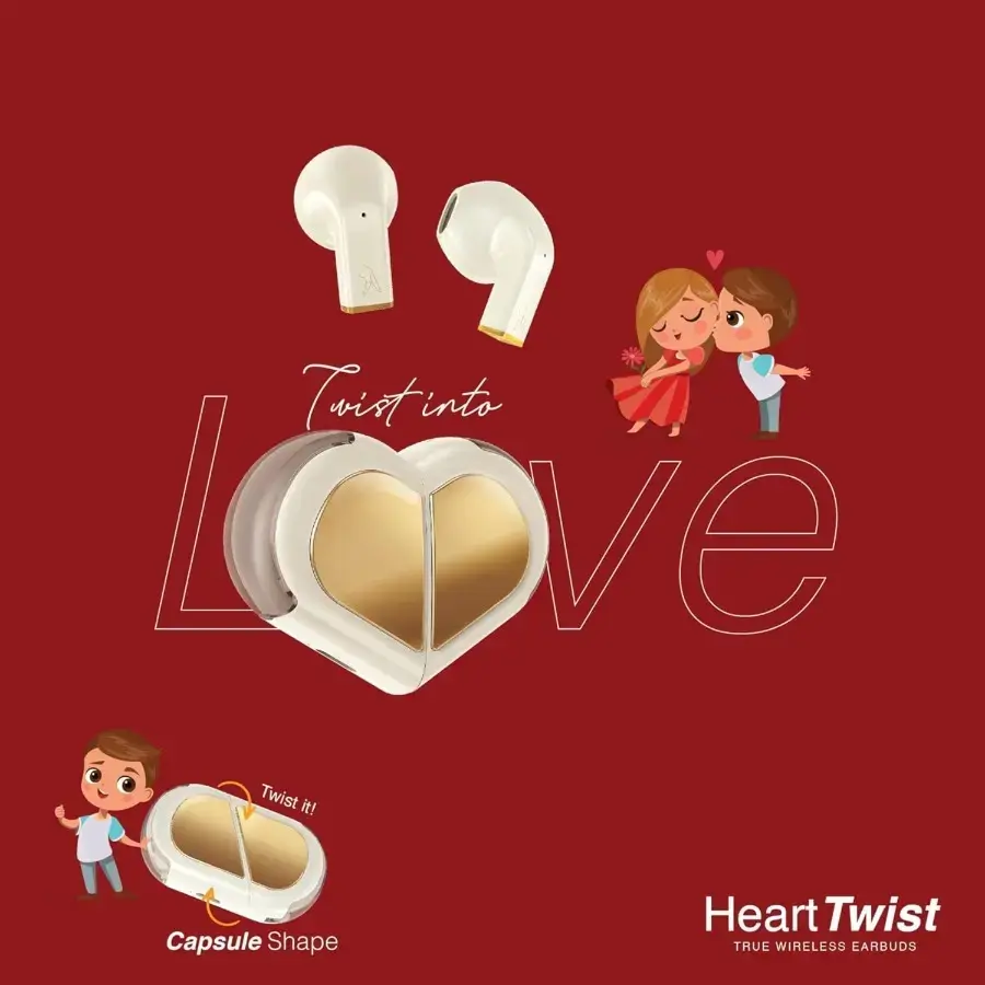 Fingers Wireless Earbuds Heart Twist
