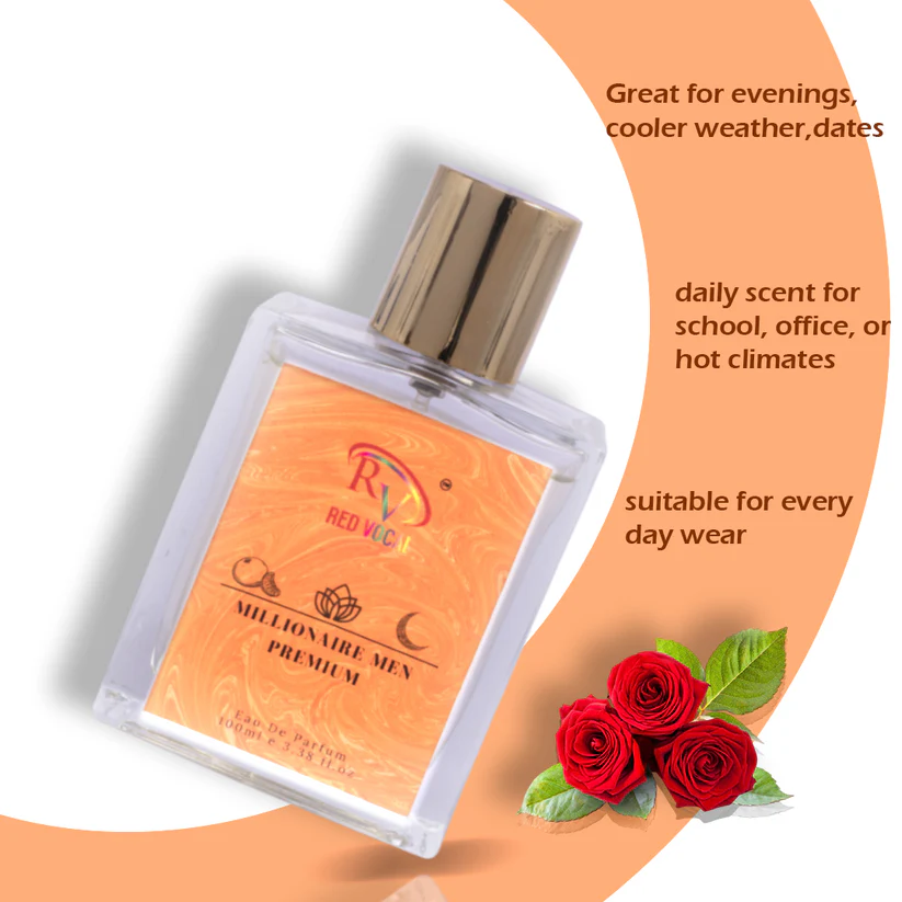 Millionaire Men Premium Eau De Parfum – Long Lasting 100ml