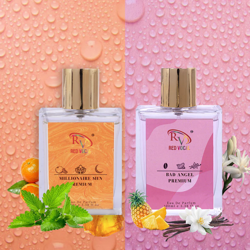Red Vocal Bad Angel Premium (Women) with Millionaire Men Premium (Men) 100ml Perfume Spray combo