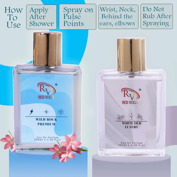 Wild Rock and White Oud unisex perfume combo with rich aroma