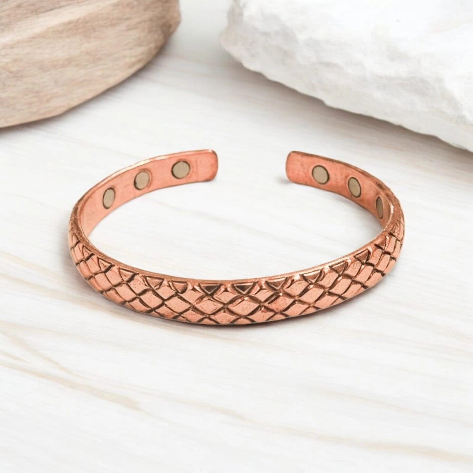 Pure Copper Magnetic Therapy Band - Kada for Arthritis Relief – Adjustable, Stylish Design with 6 Powerful Magnets