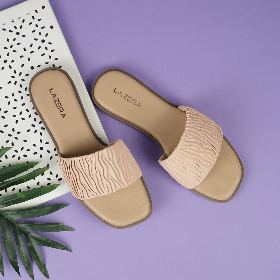 Women’s Ruched Slide Sandals