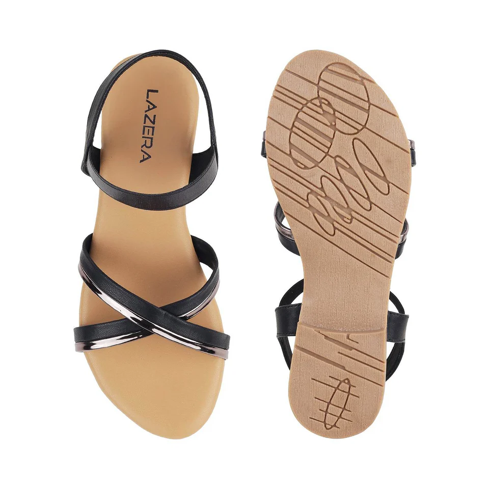 LuxeWeave Cross Strap Wedges