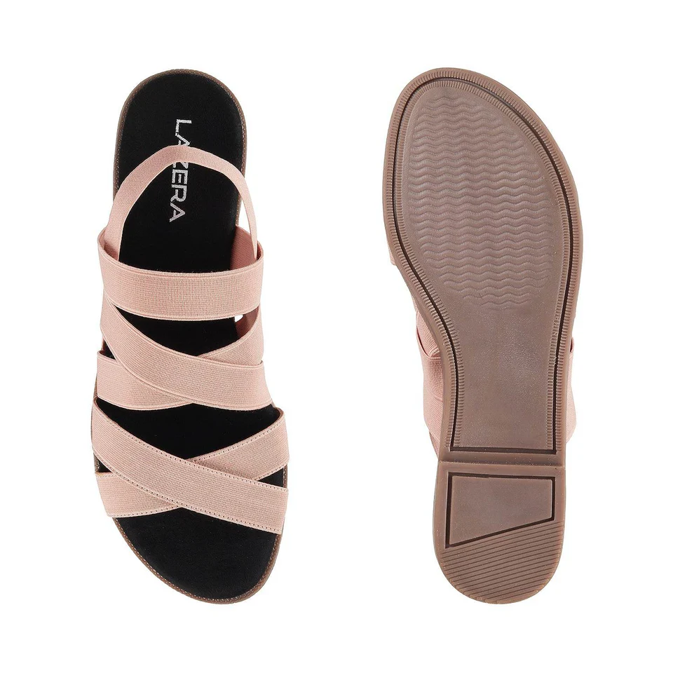 Cross-Strap Flat Sandals