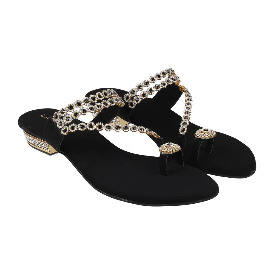 Women's Embellished Toe-Ring Sandals