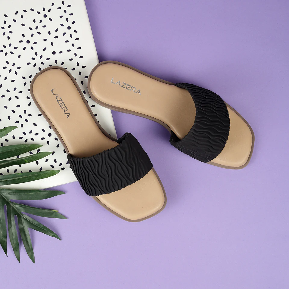 Women’s Ruched Slide Sandals