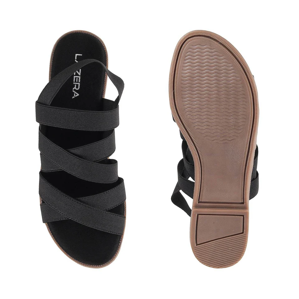 Cross-Strap Flat Sandals