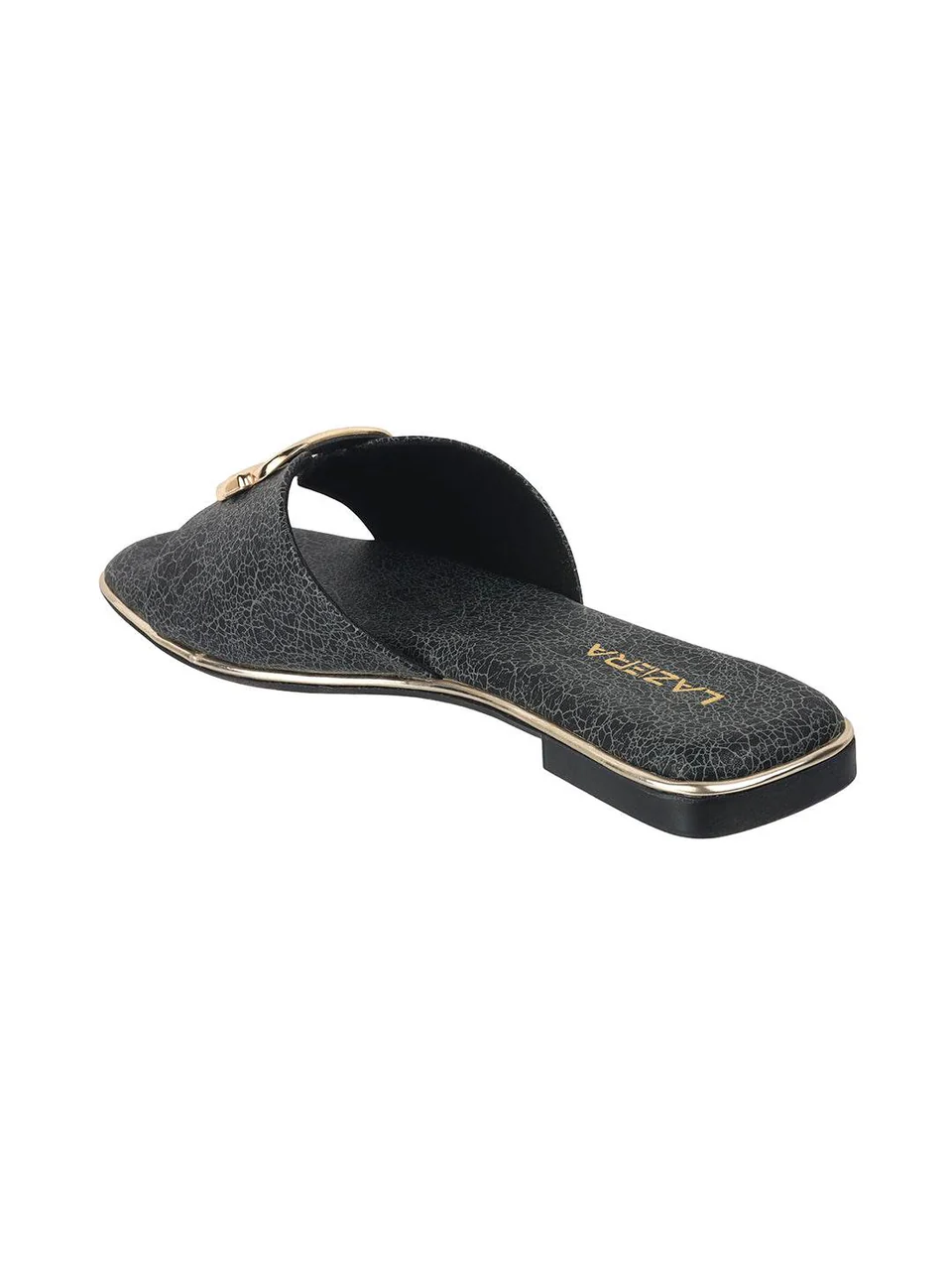 Women's Luxe Buckle Flat Slides