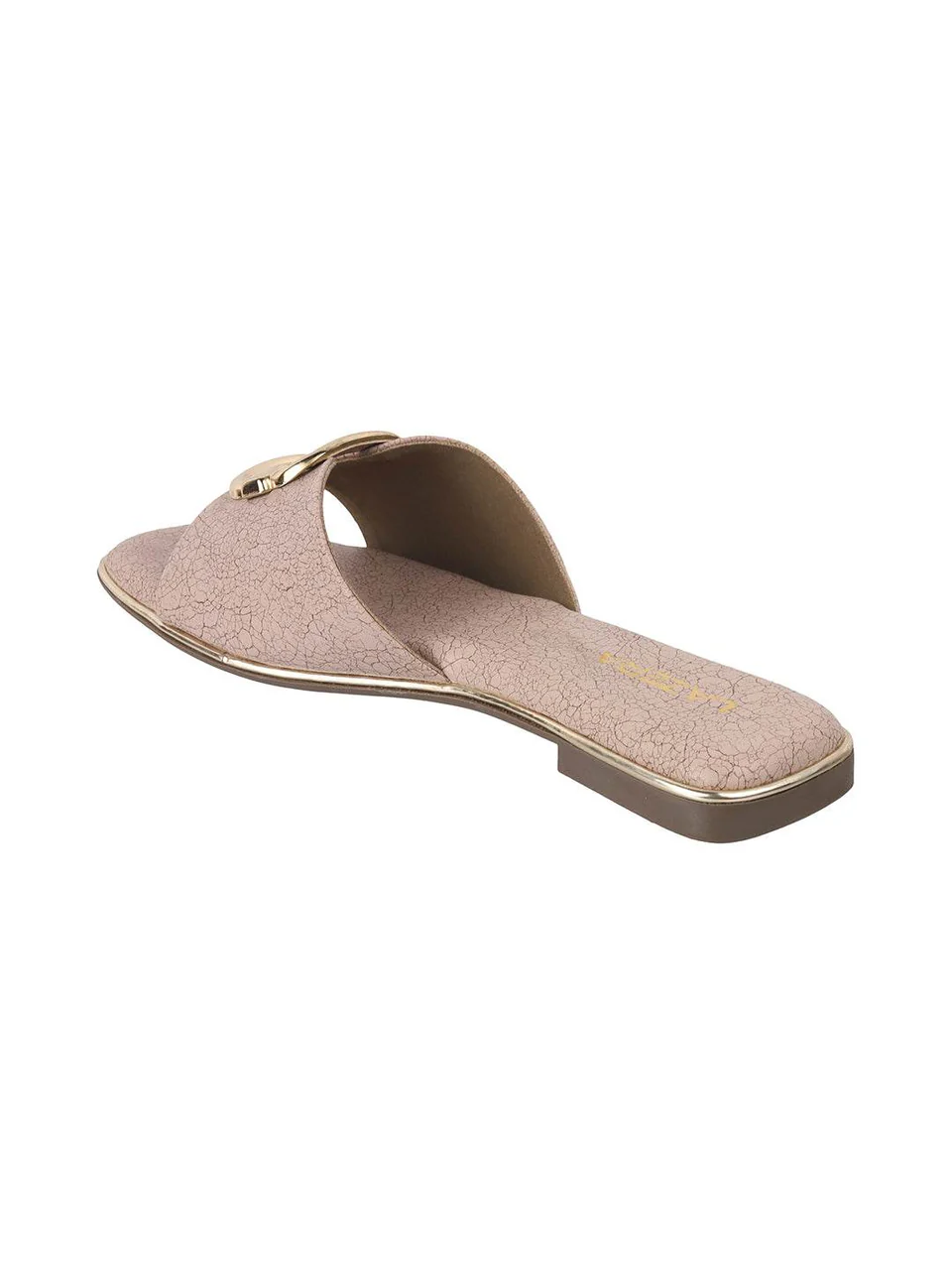 Women's Luxe Buckle Flat Slides