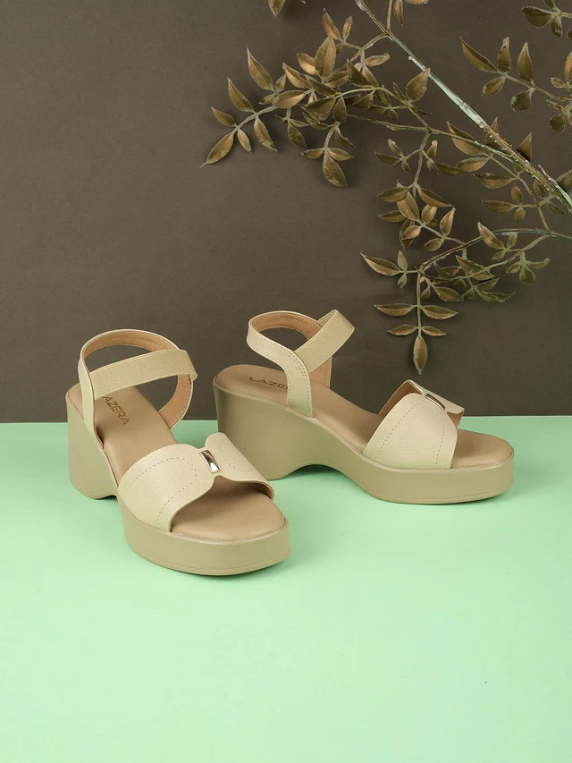 Mid-Heel Platform Sandals