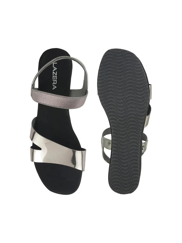 Metallic Wedge Sandals